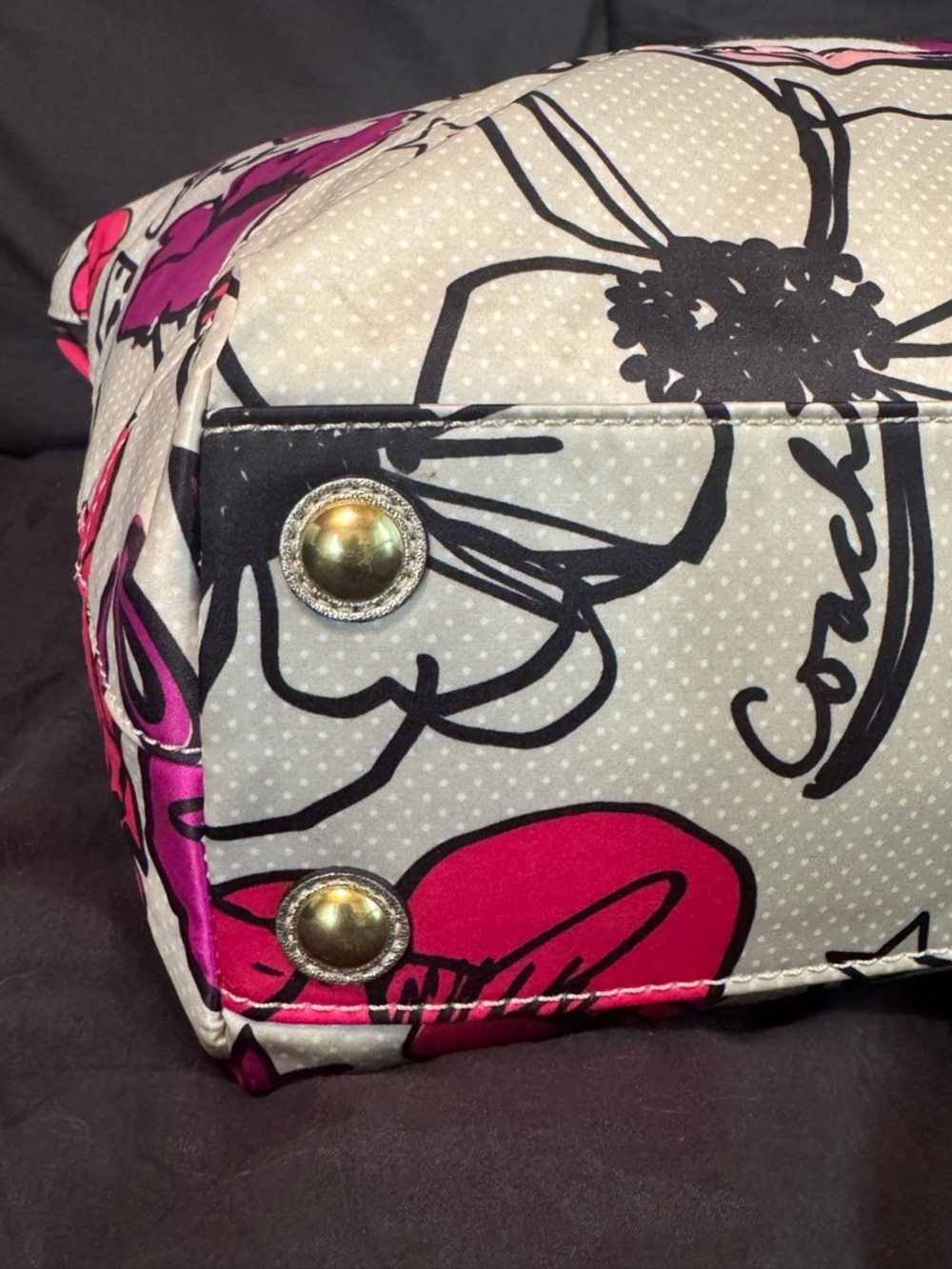 Coach Poppy Kyra Weekender 17.5x13.5x4 inches - Picture 9 of 16